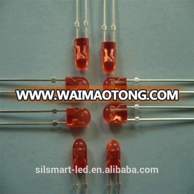 Hot Sale round 3mm rgb red flashing led diode