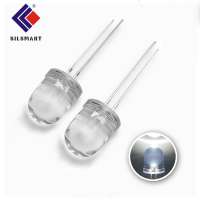 zhongshan made 6000K white color transparent 10mm led diode